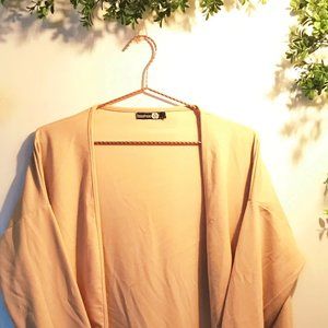 Boohoo Plus Long Cream Duster